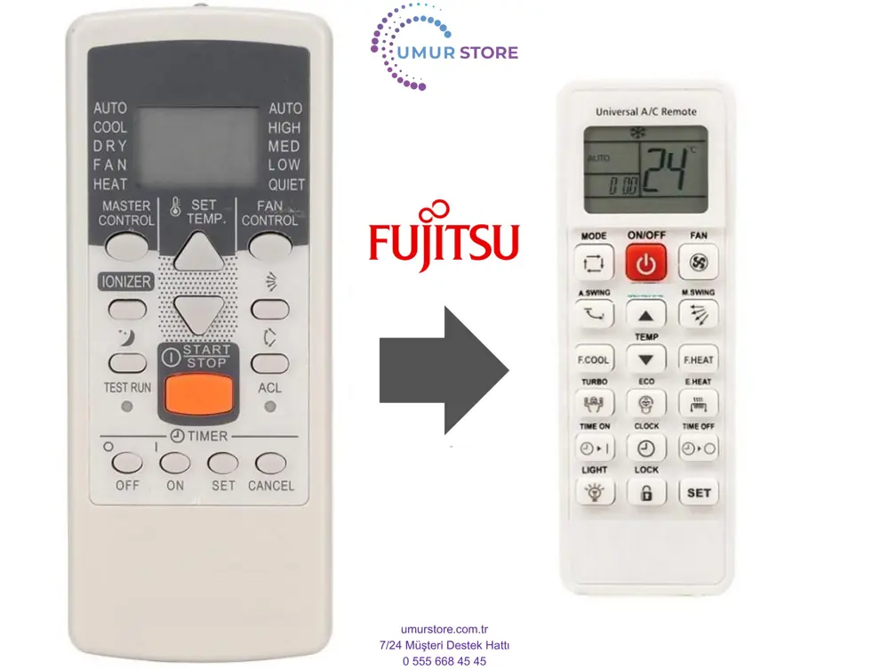 Fujitsu AR JE4 Klima Kumandası