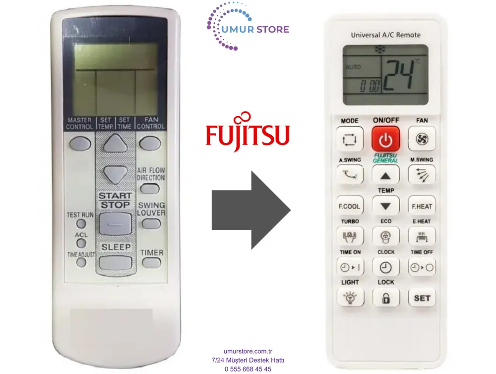 Fujitsu General AR-DJ5 Klima Kumandası Fujitsu General AR-DJ5 Klima Kumandası