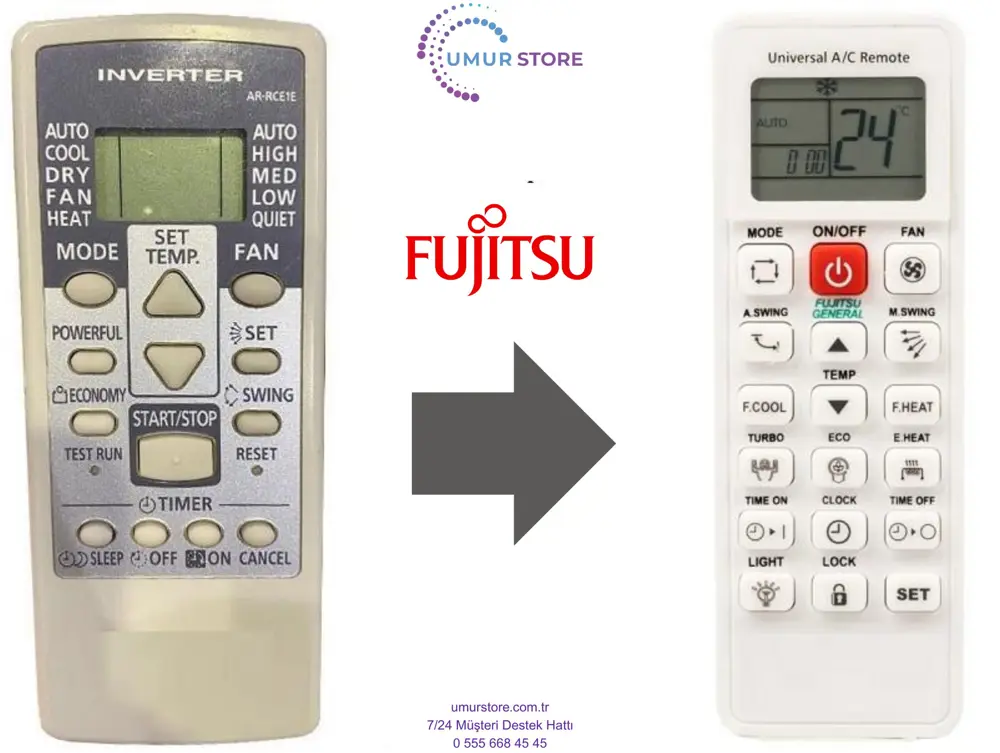 Fujitsu General Klima Kumandası