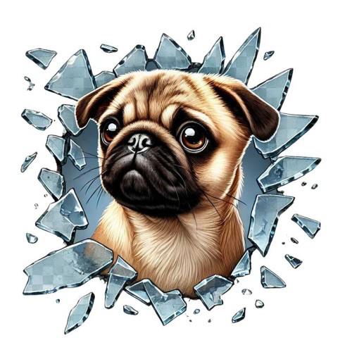 Just Cheap Store Fulcar French Bulldog Araç Stickeri