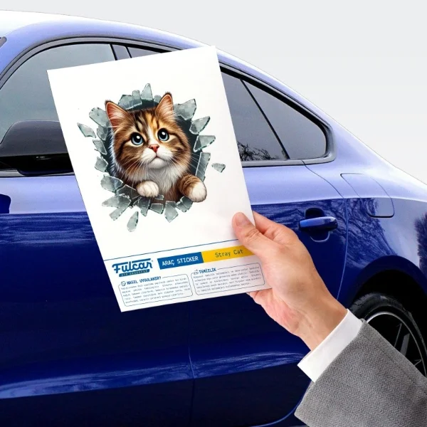 Fulcar Kedi Tasarımlı Araç Stickerı Fiyatı, Yorumları ve Özellikleri