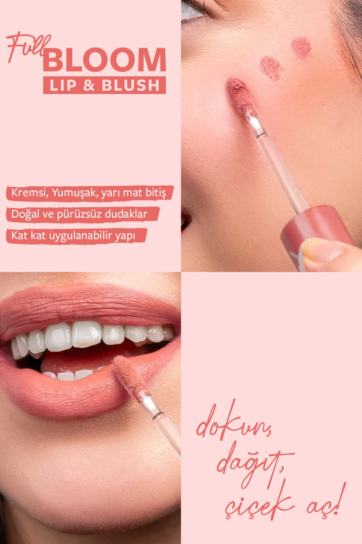 Full Bloom Lip & Blush No:73 Bellini - 4.3 ml Fiyatı, Yorumları ve Özellikleri