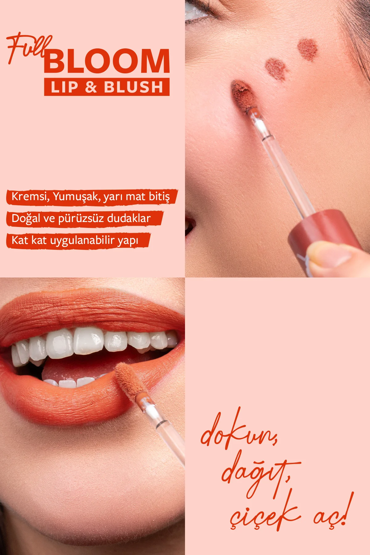 Full Bloom Lip & Blush - 79 Rhythm - Dudak ve Yanak Renklendirici 4.8 ml Fiyatı, Yorumları ve Özellikleri