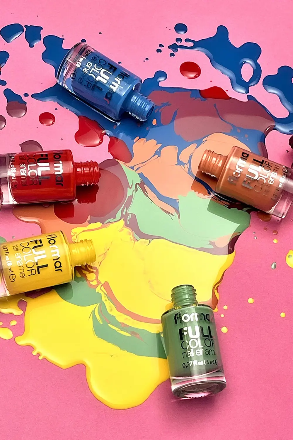 Full Color Ultra Yüksek Pigmentli & Parlak Bitişli Oje