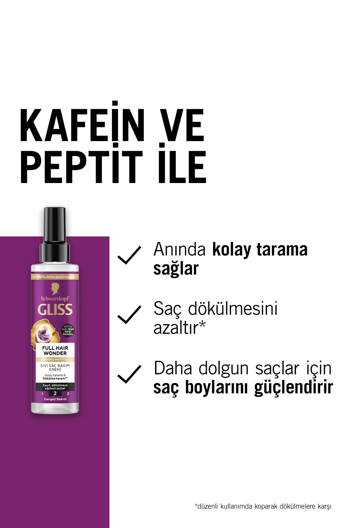 Full Hair Wonder Dökülme Karşıtı Şampuan 400ml Saç Kremi 360ml Sıvı Saç Kremi 200 ml