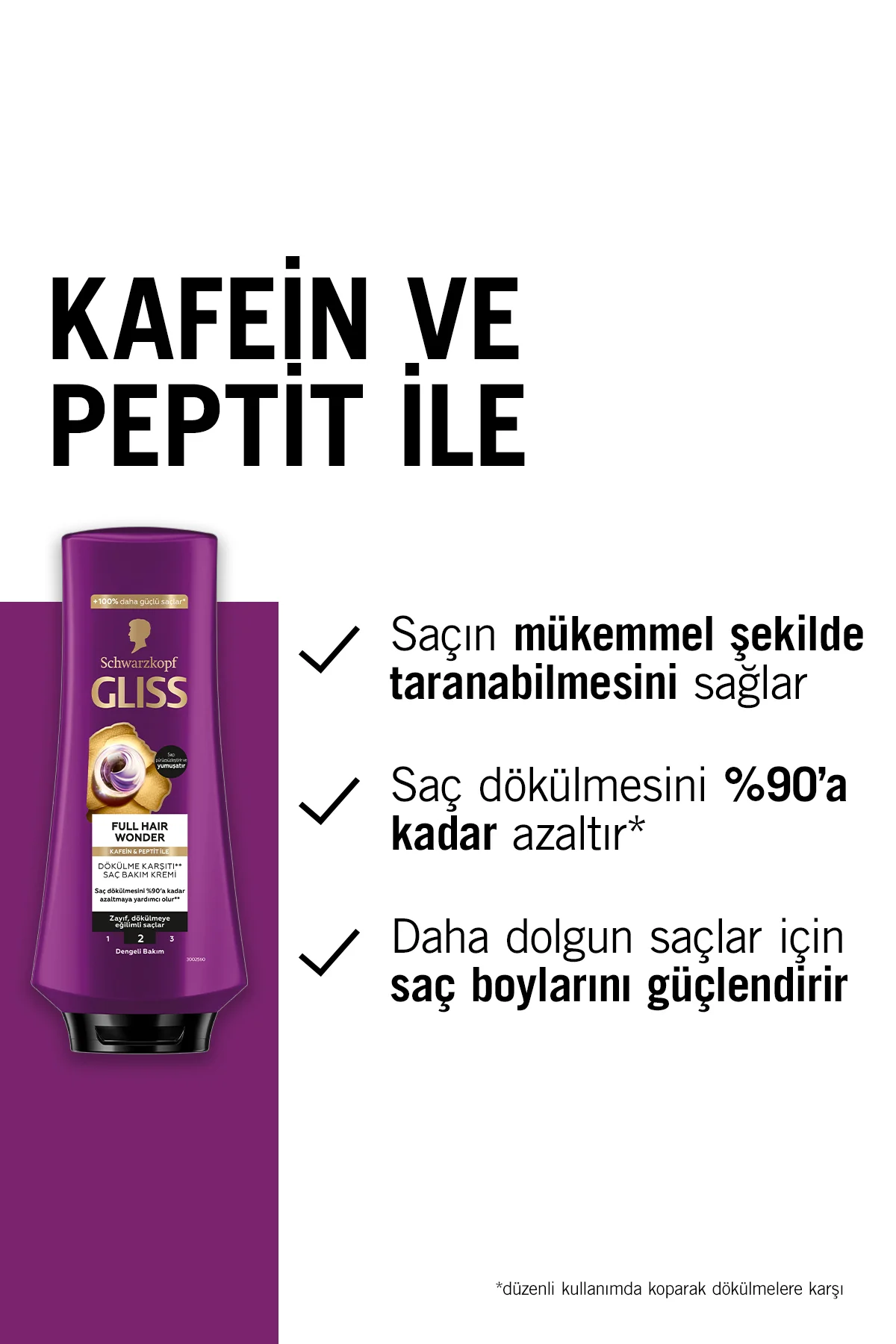 Full Hair Wonder Dökülme Karşıtı Şampuan 400ml Saç Kremi 360ml Sıvı Saç Kremi 200 ml