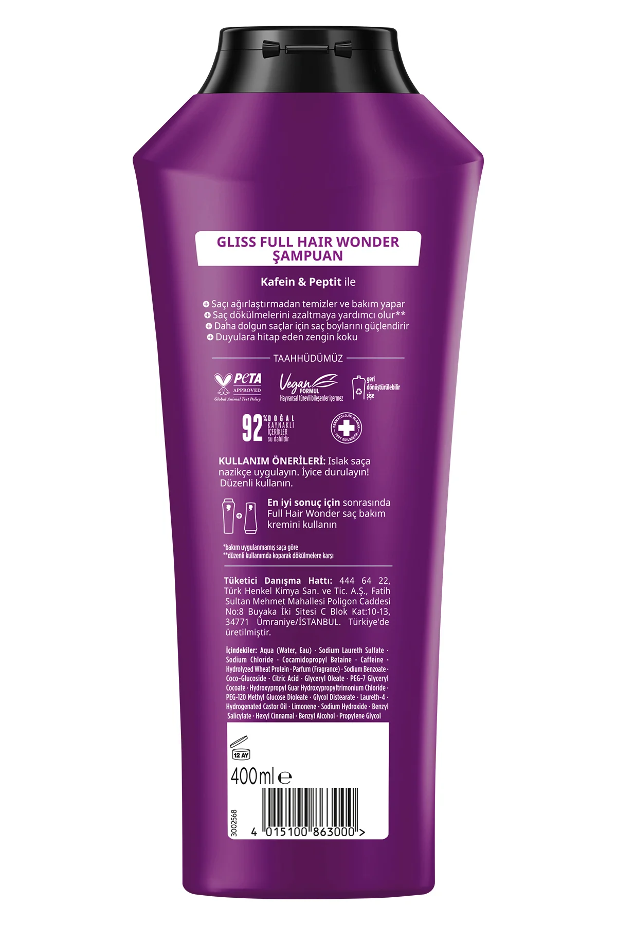 Full Hair Wonder Şampuan 400 Ml - Görsel 2