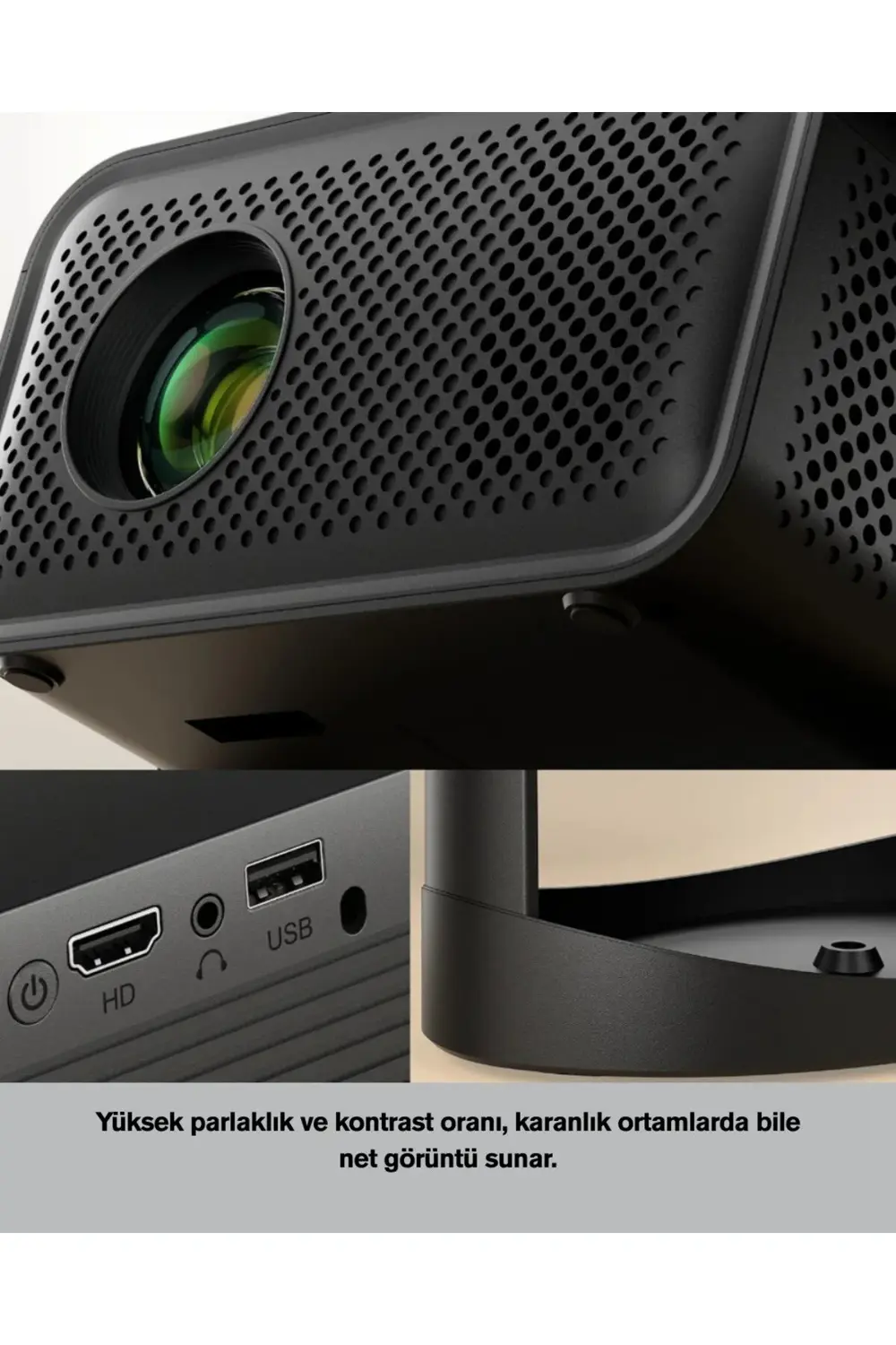 Full HD 1080P HDR Destekli Akıllı Projeksiyon Cihazı