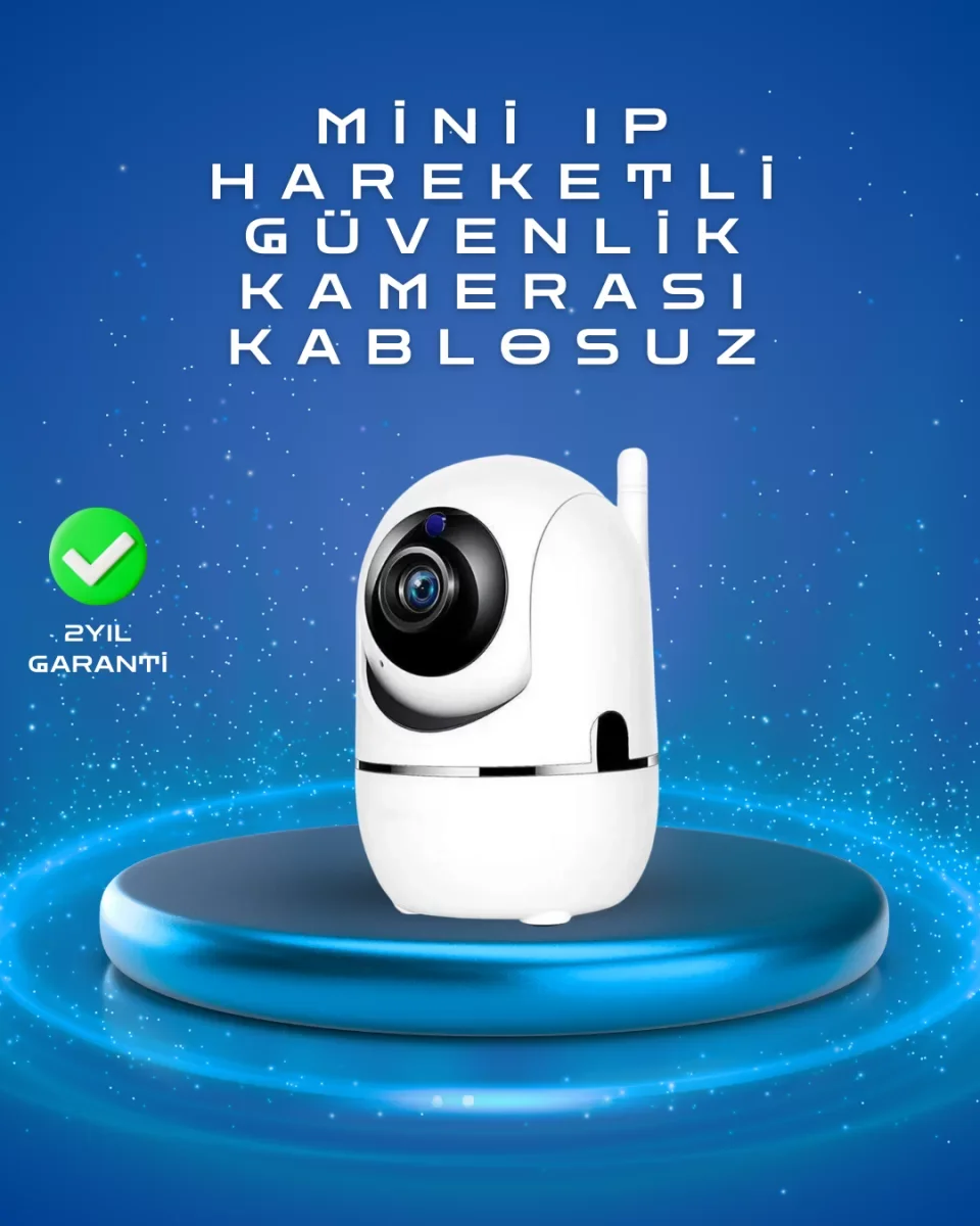 Full HD 1080P Kablosuz Pan &amp; Tilt Güvenlik Kamerası – Hareket Takipli ve İki Yönlü Sesli - Lisinya