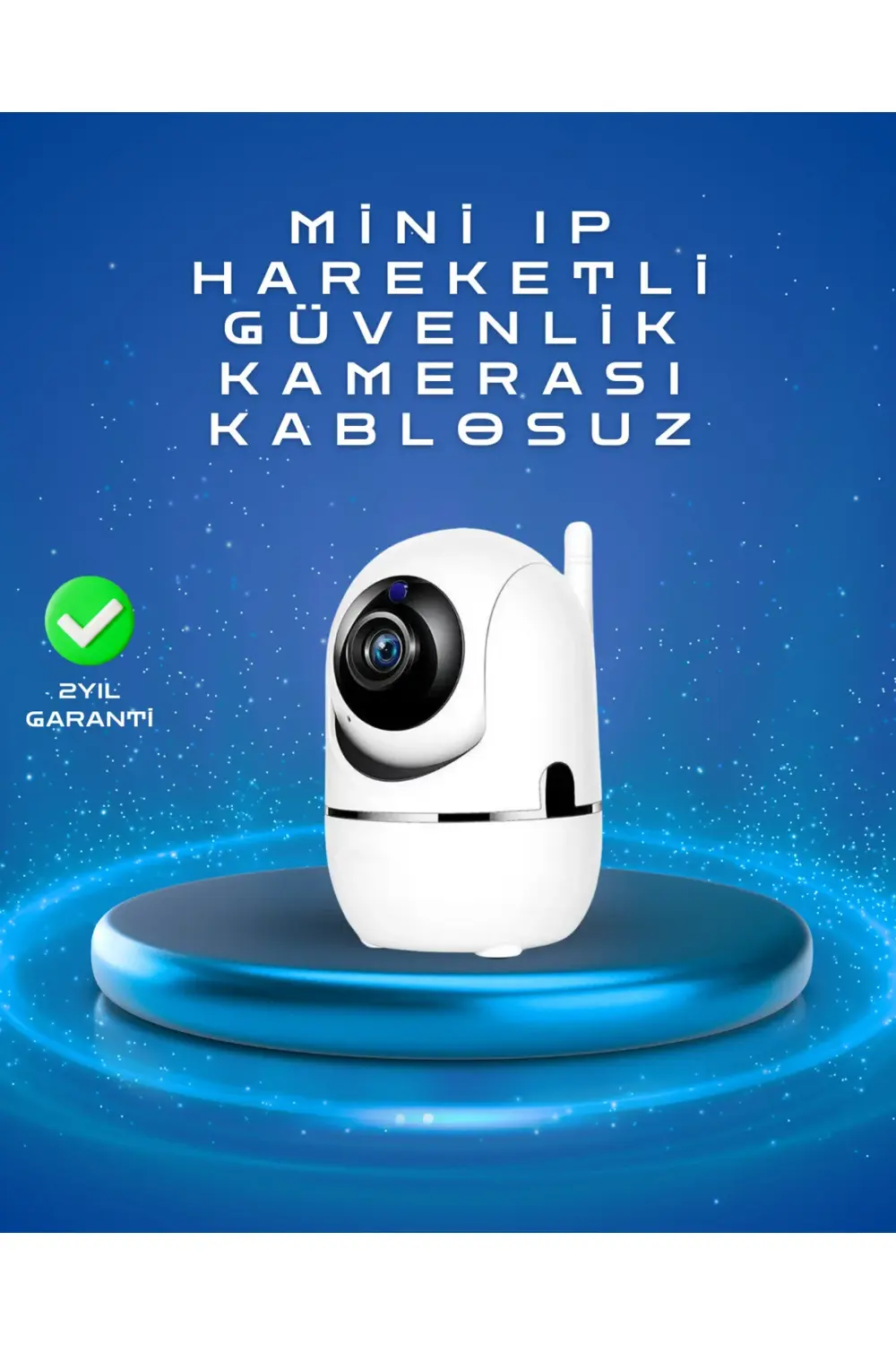 Full HD 1080P Kablosuz Pan & Tilt Güvenlik Kamerası – Hareket Tak