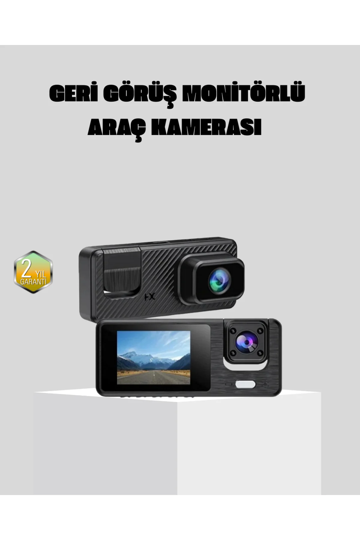 Full HD 3'lü Araç Kamerası Geri Görüş Destekli Park Modlu 1080P D