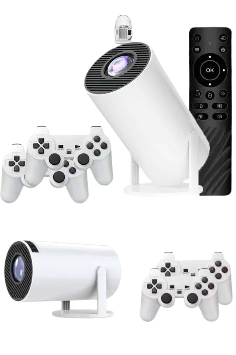 Full HD 4K Oyun Konsolu ve Projector - 8GB RAM, Android 11 ve 10.000 Oyunlu Taşınabilir