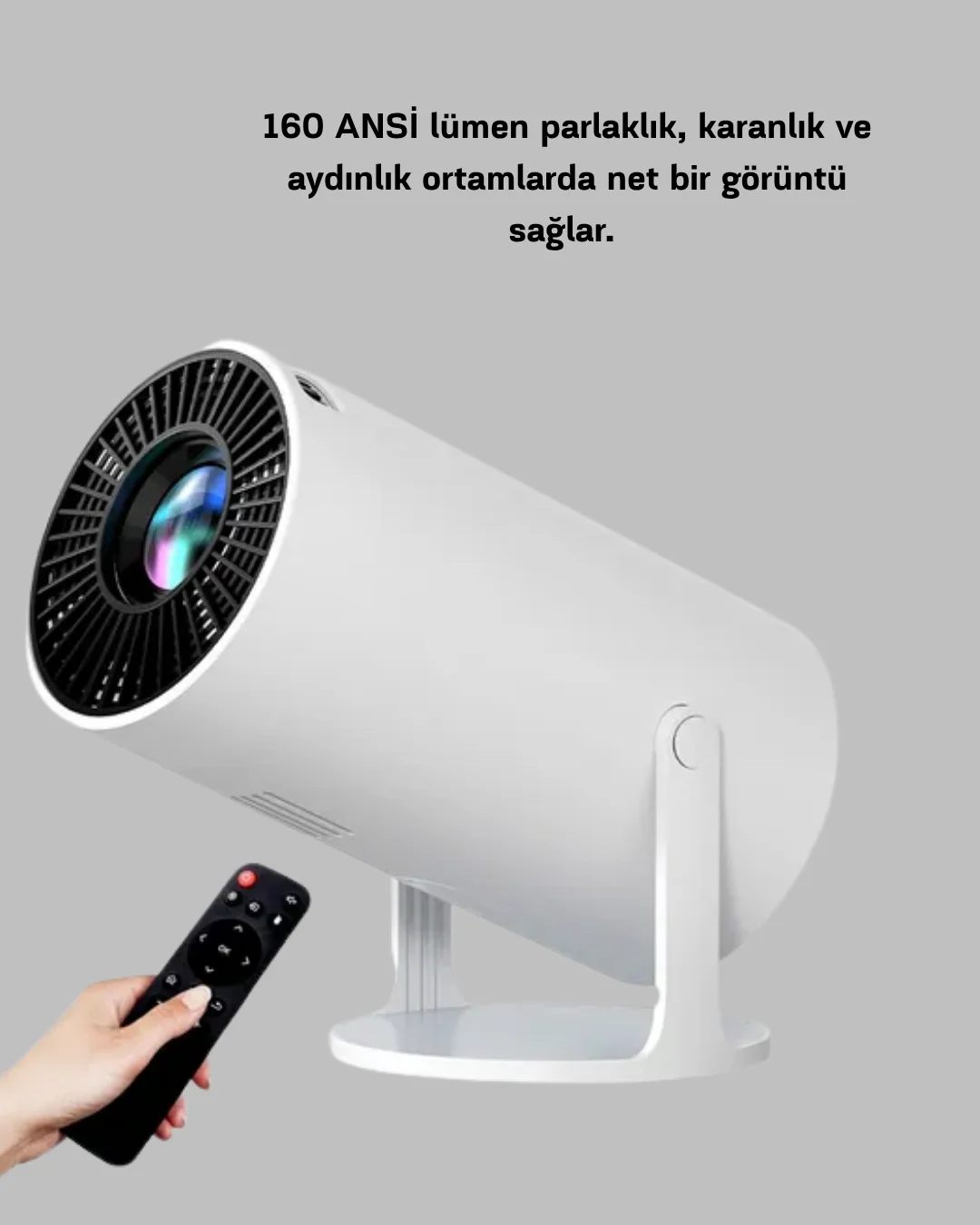 Full HD 4K Uyumlu Projeksiyon Cihazı 130 İnç Geniş Ekran Destekli Full HD 4K Uyumlu Projeksiyon Cihazı 130 İnç Geniş Ekran Destekli