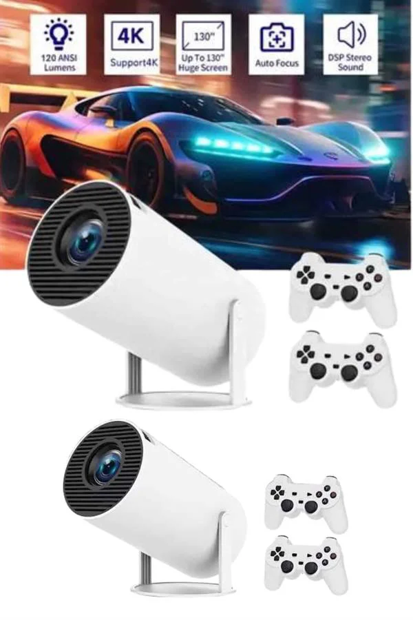 Full HD 8 GB Ayaklı Çift Kollu 4K Video Oyun Konsolu Taşınabilir Yeni Nesil