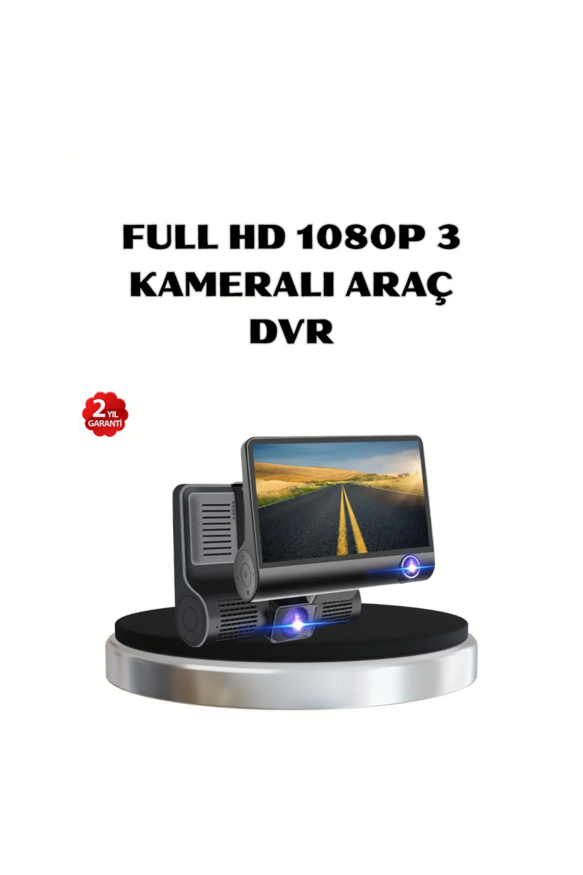 Full Hd Araç Kamerası 3 Lü 4.0 Ekranlı Ve Hdr Gece Görüşlü