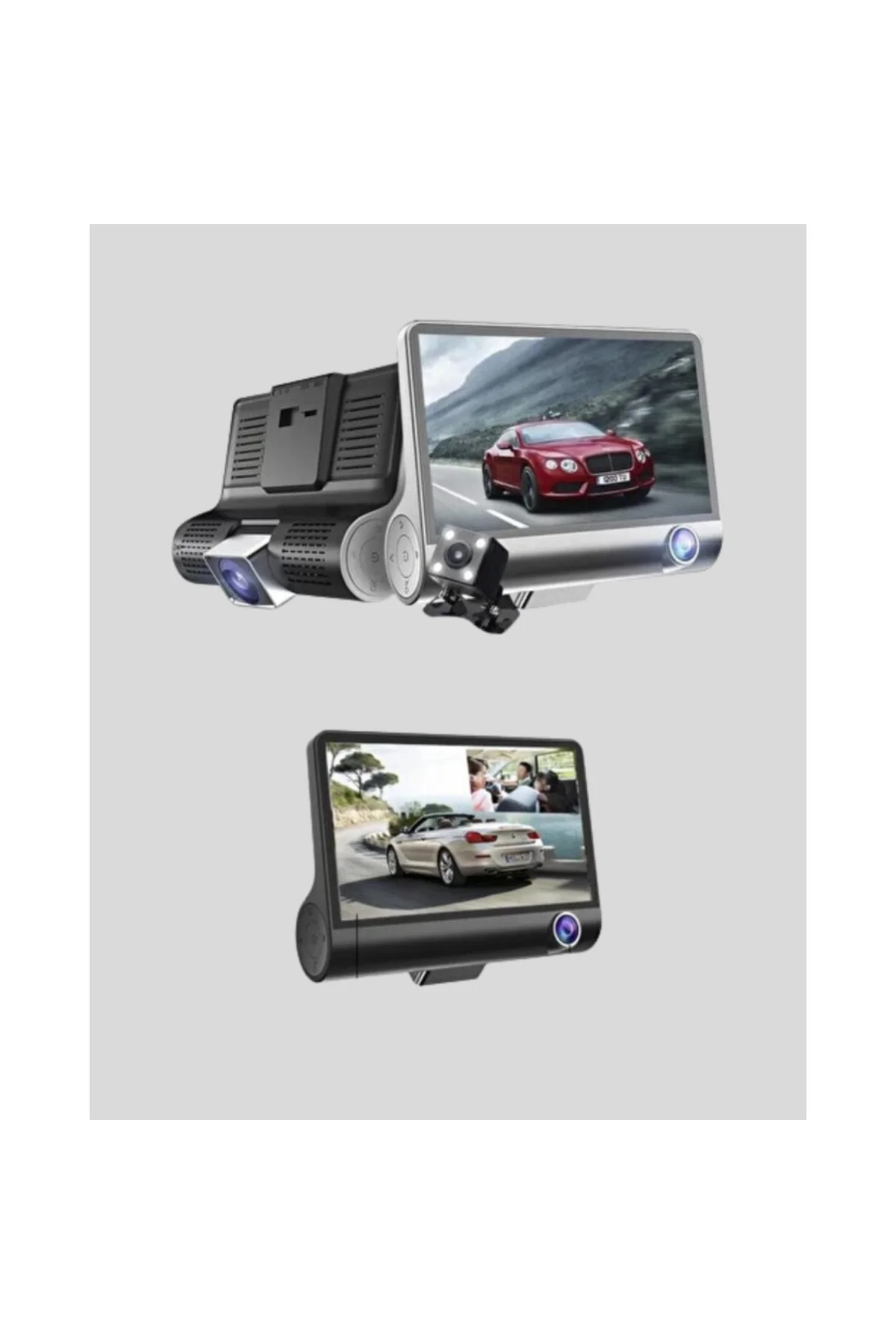 Full Hd Araç Kamerası 3 Lü 4.0 Ekranlı Ve Hdr Gece Görüşlü