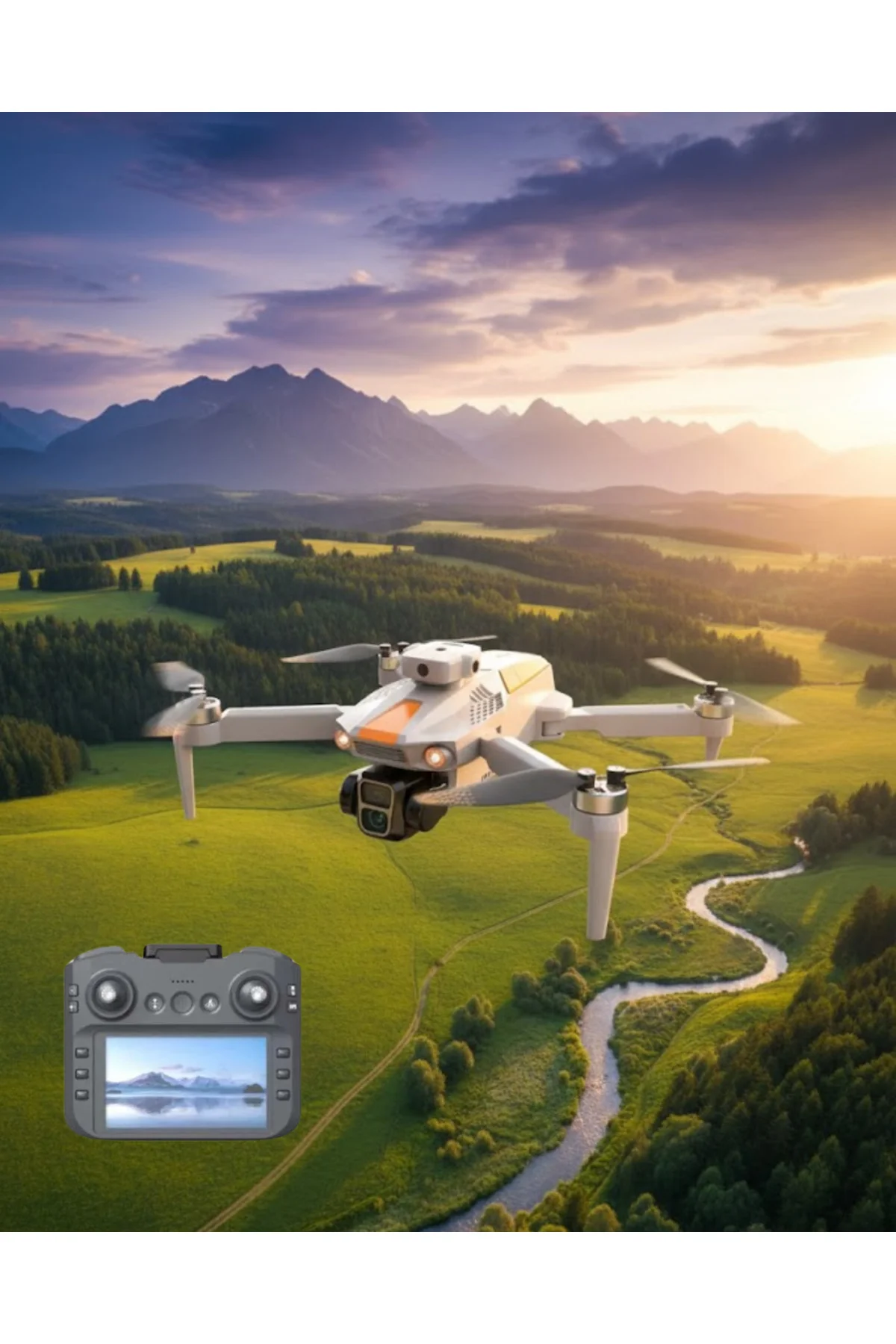 Full HD Kameralı Drone GPS GPRS Destekli 1000M Menzilli