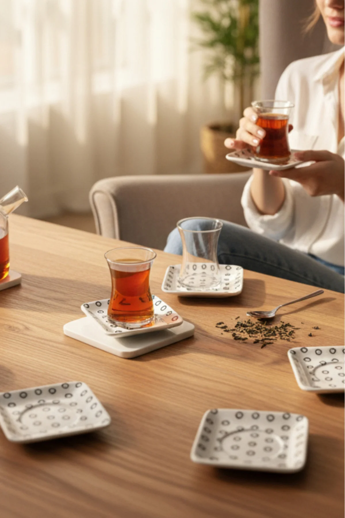 Full Keyf Cam Çay Takımı 12 Parça 6 Kişilik