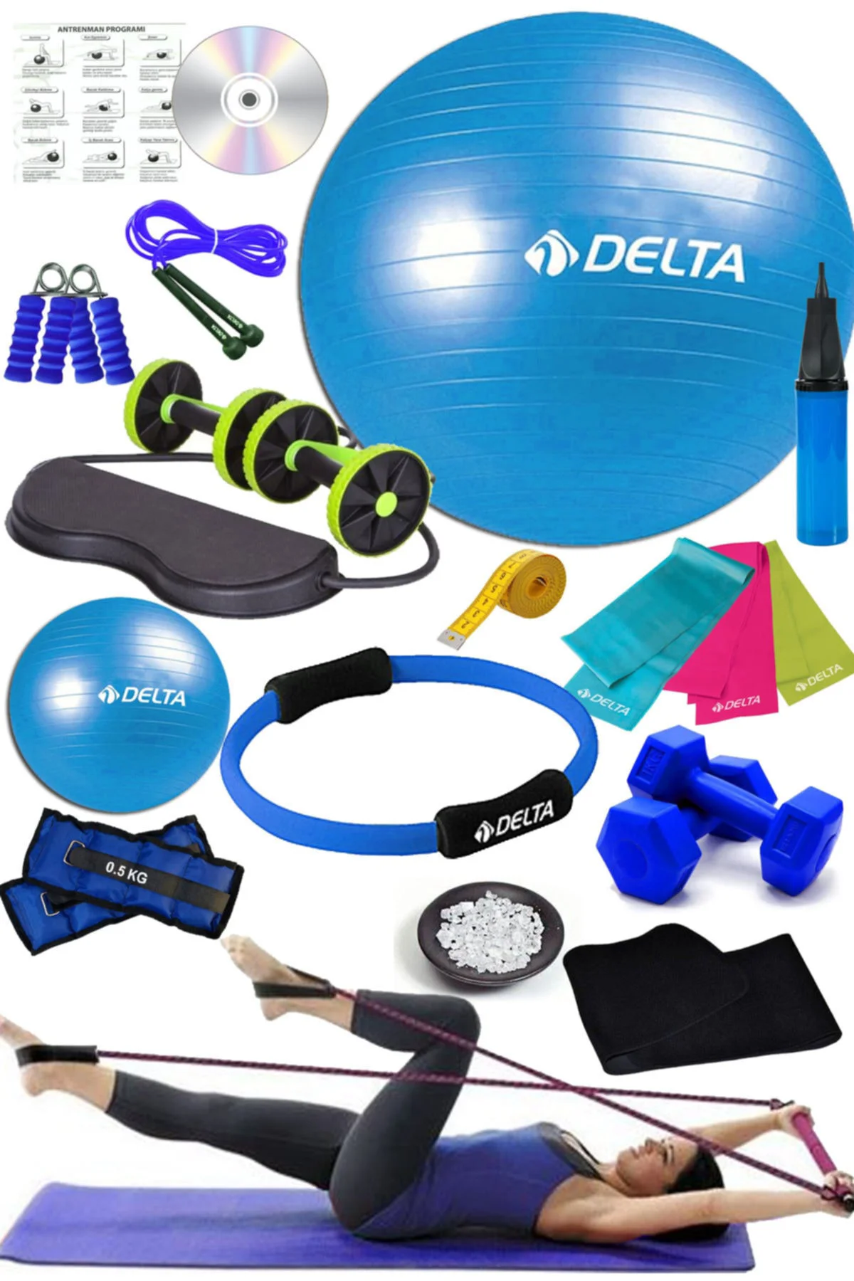 Full Pilates Seti Topu Tam Set Pilates Çemberi Pilates Minderi Mat Studio Revoflex Dambıl Full Pilates Seti Topu Tam Set Pilates Çemberi Pilates Minderi Mat Studio Revoflex Dambıl
