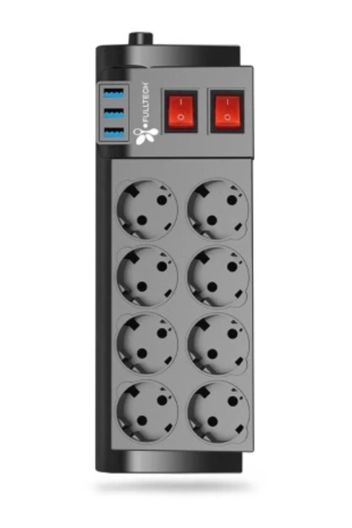 Fulltech Ftr-08 8’Li Termal Akım Korumalı Priz - Görsel 2