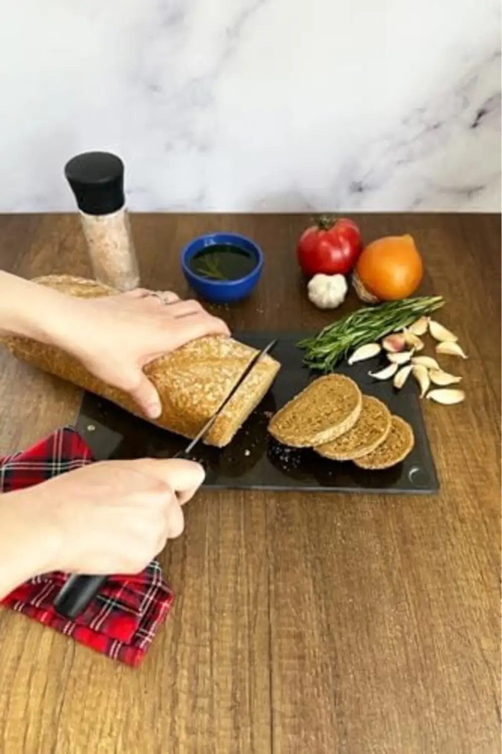 Füme Cam Kesme Panosu Doğrama Tahtası 1178227