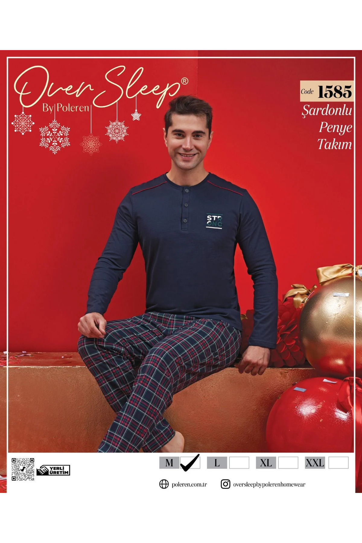 Monalisa Home Füme Erkek Pijama Takımı Xxl Beden