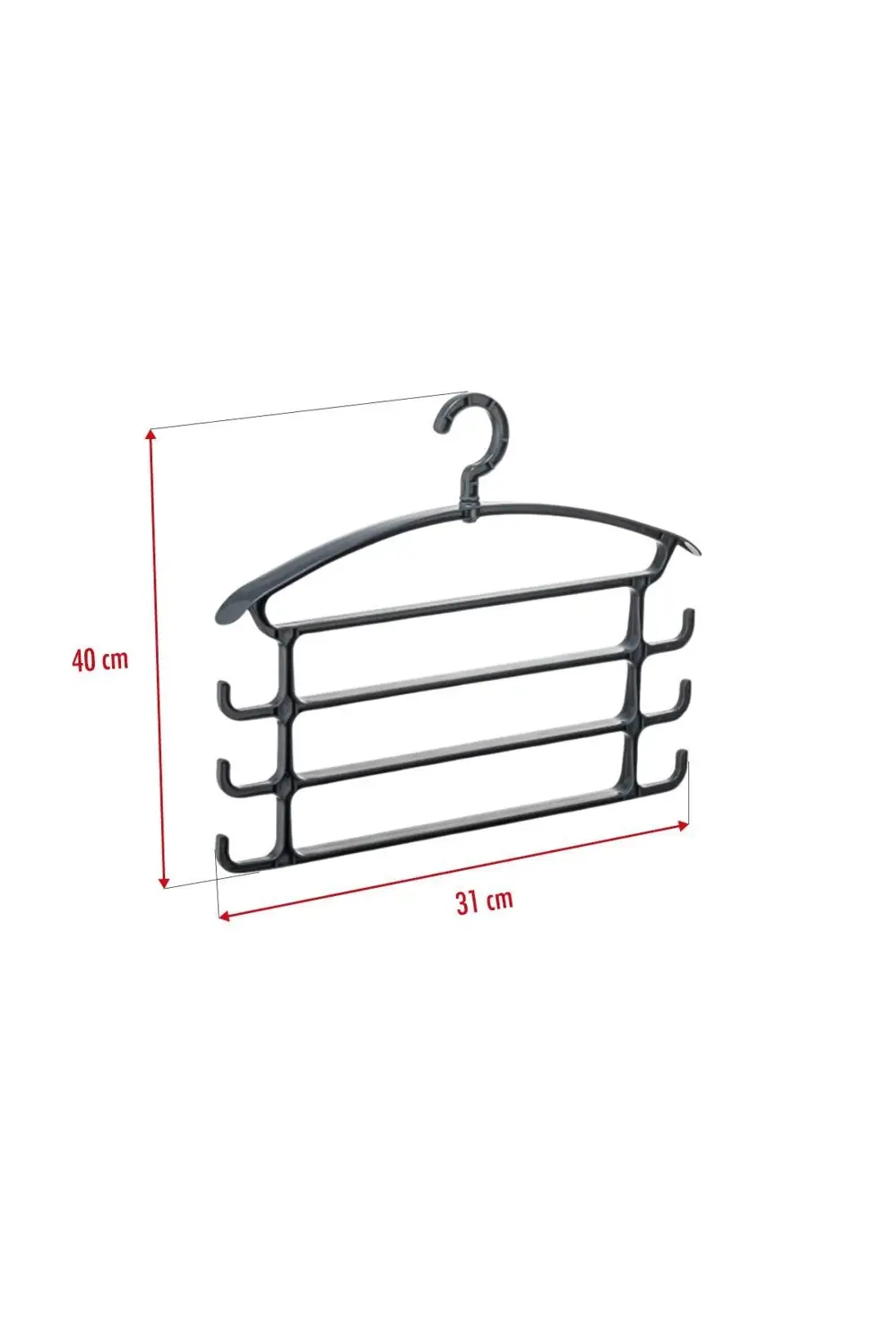 Füme Pantolon Askısı & Dolap Düzenleyici Askı Füme Pantolon Askısı & Dolap Düzenleyici Askı