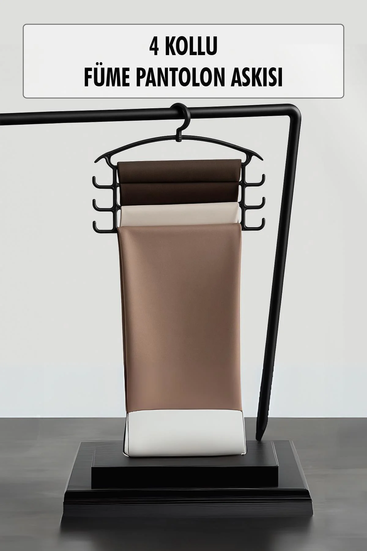 Füme Pantolon Askısı & Dolap Düzenleyici Askı