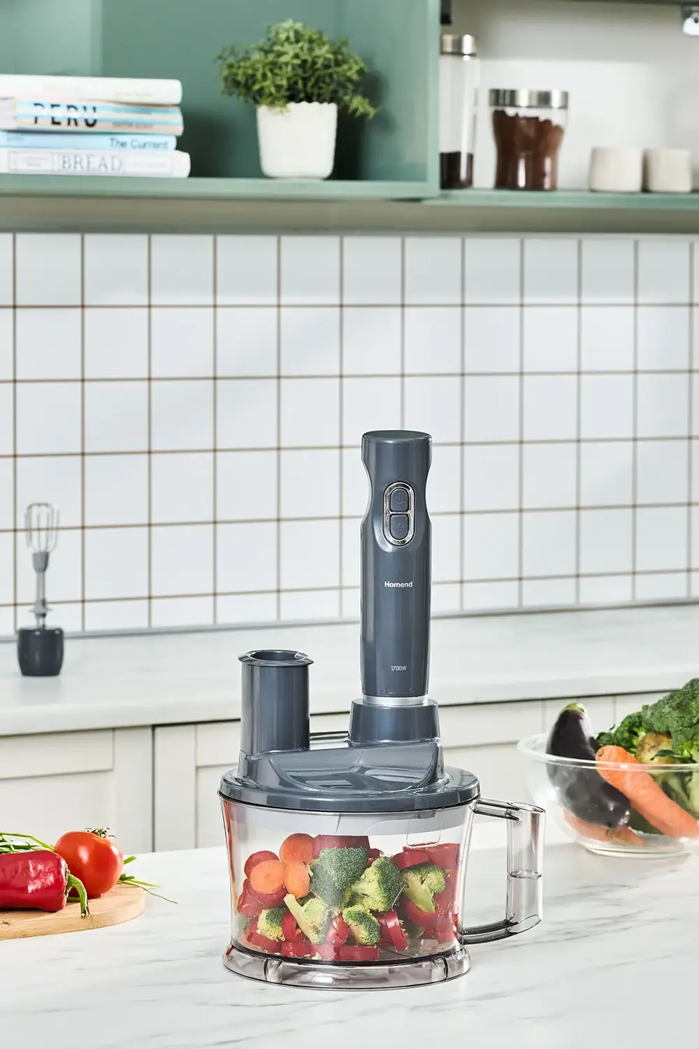 Functionall 2843H 5 Fonksiyonlu Mutfak Robotu Antrasit 1700 W