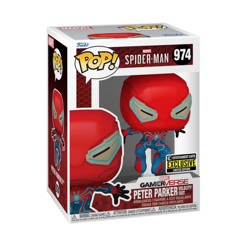 Funko POP Games Spider-Man 1 Peter Parker (Velocity Suit) Exclusi