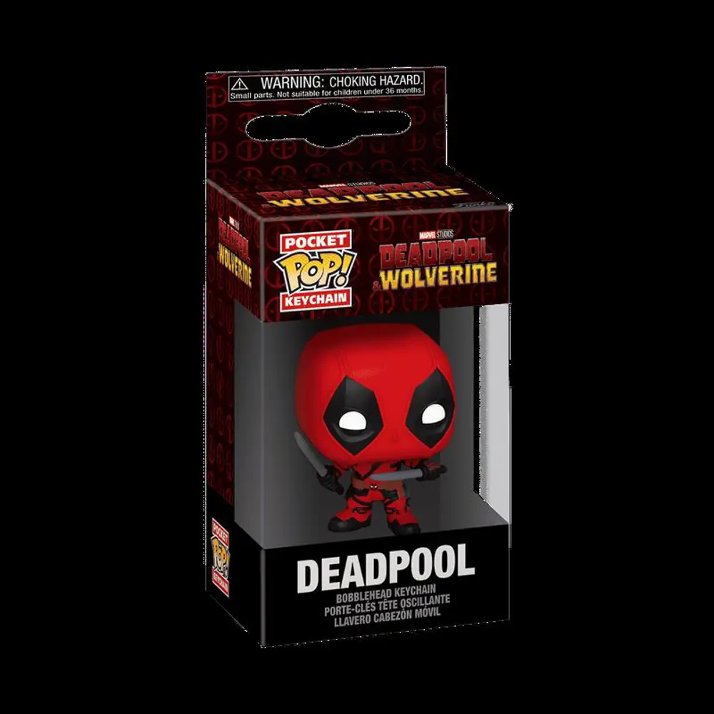 Funko  Pop Pocket Keychain Deadpool & Wolverine Deadpool With Swor
