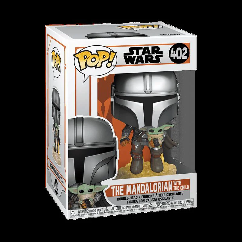 Funko Pop Star Wars The Mandalorian Flying With Jet Pack 402
