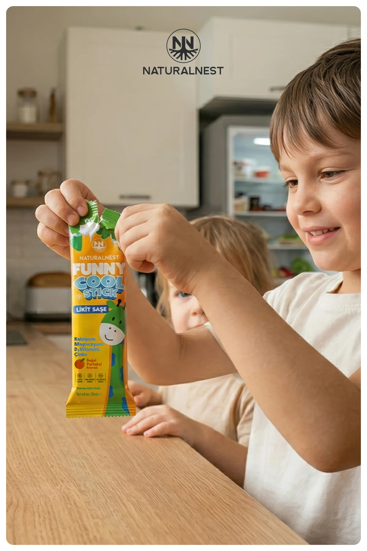 Funny Cool Stick 15 Likit Saşe Portakal Aromalı Çocuk Vitamin Takviyesi