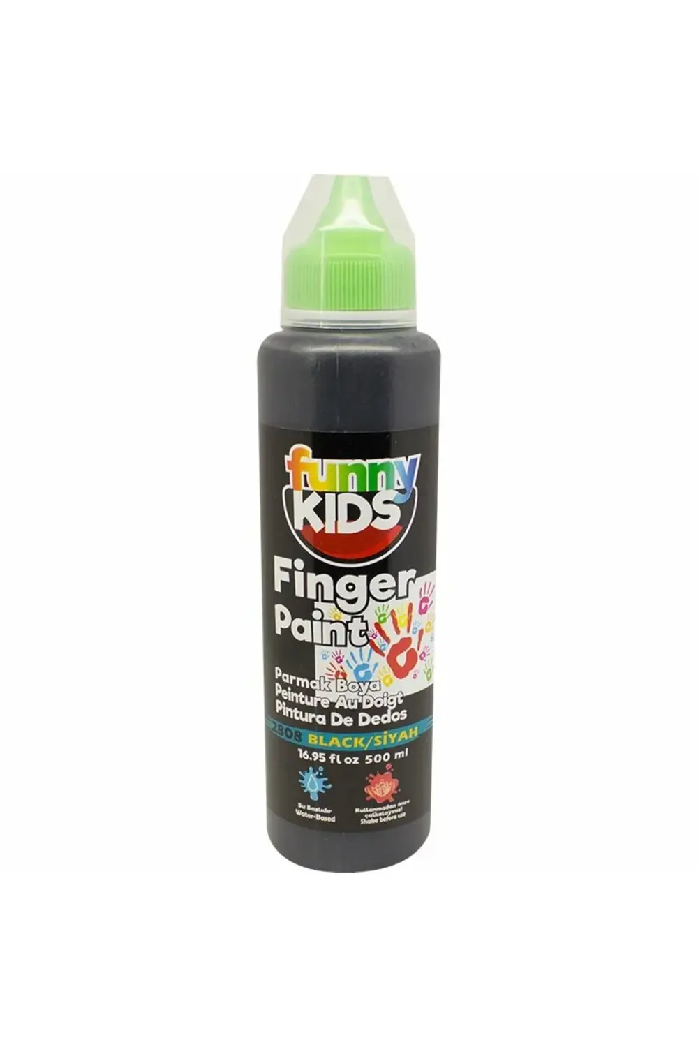 Funny Kids Parmak Boyası 500ml - 2808 Siyah