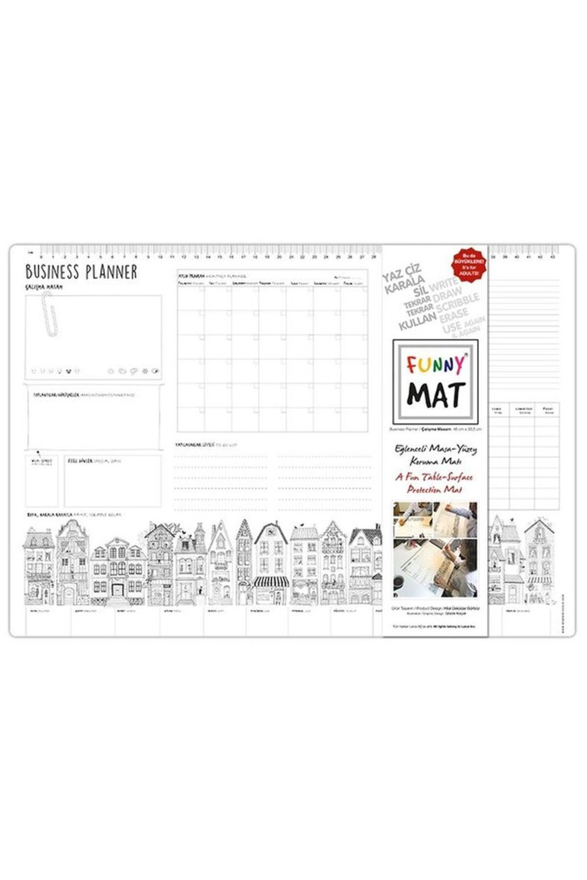 Destek Yayınları Funny Mat Çalışma Masam Business Planer Küçük Boy 335X48cm