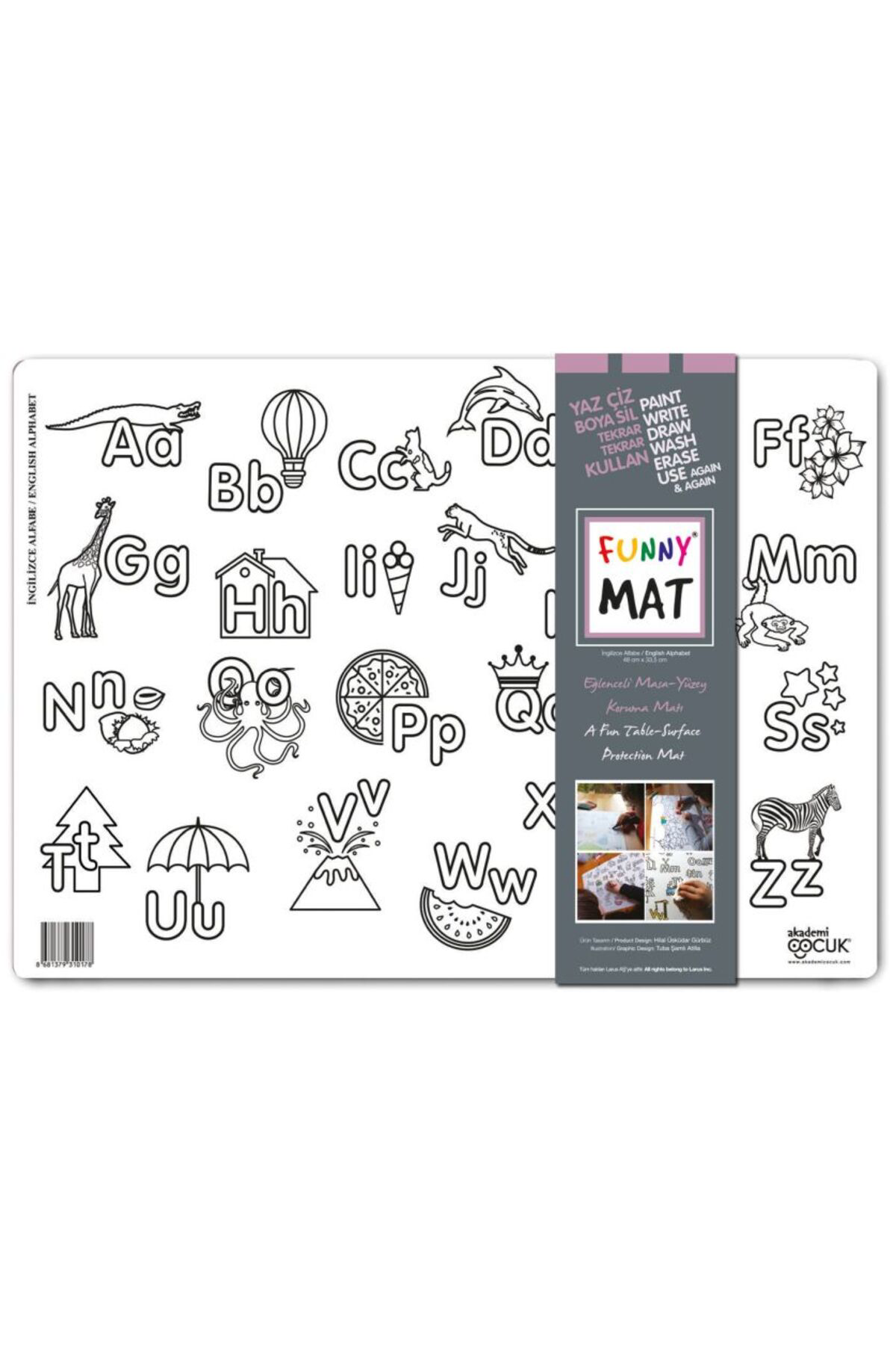 Destek Yayınları Funny Mat İngilizce Alfabe 335X48cm
