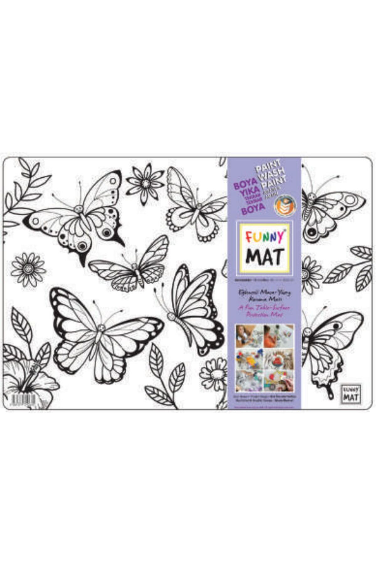 Akademi Çocuk Funny Mat Kelebekler 335X48cm