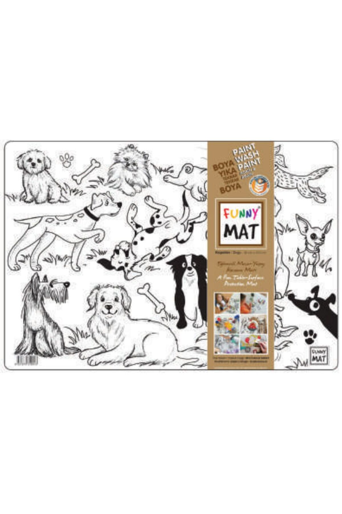 Akademi Çocuk Funny Mat Köpekler 335X48cm