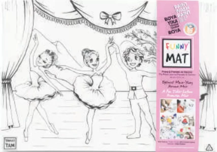 Funny Mat - Prens İle Prenses Ve Dansçılar 33,5 x 48 cm