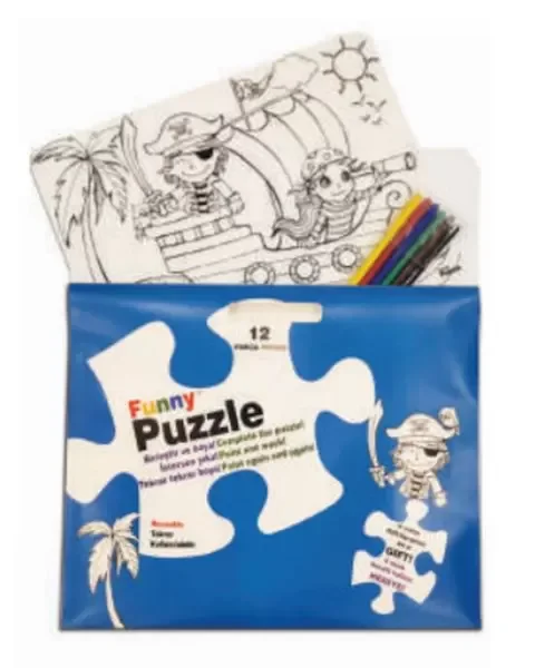 Funny Mat Puzzle - Korsan Adası 30x40cm