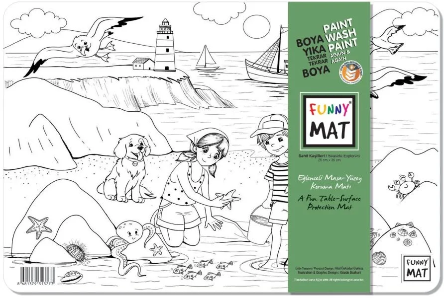 Funny Mat Sahil Kaşifleri / Seaside Explorers 25 x 35 cm Fiyatı, Yorumları ve Özellikleri