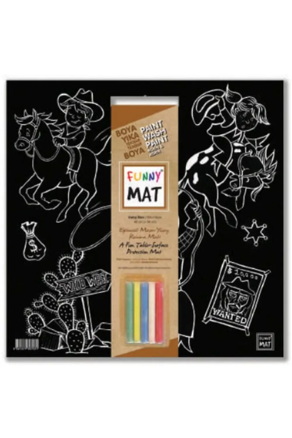 Funny Mat Vahşi Batı 40x40cm