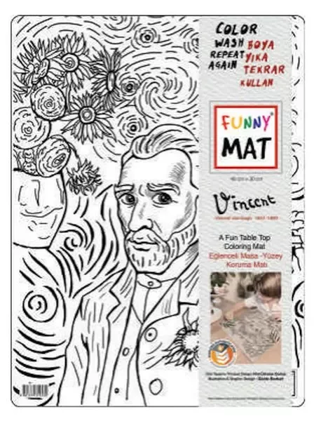 Funny Mat - Vıncent Van Gogh 30 X 40 Cm