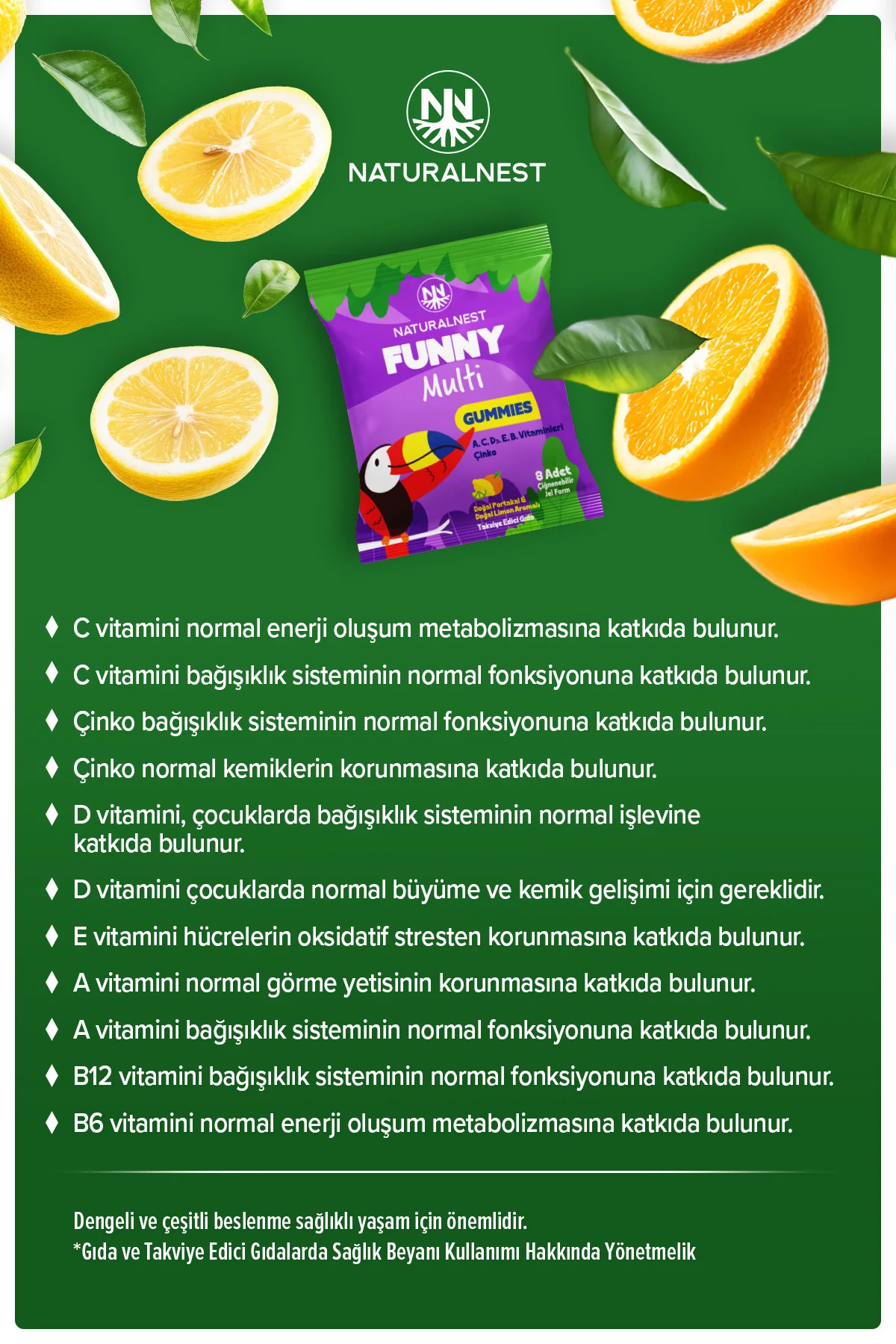 Funny Multi & Defence Gummies Set — x8 Multi - x8 Defence 128 Çiğnenebilir Jel