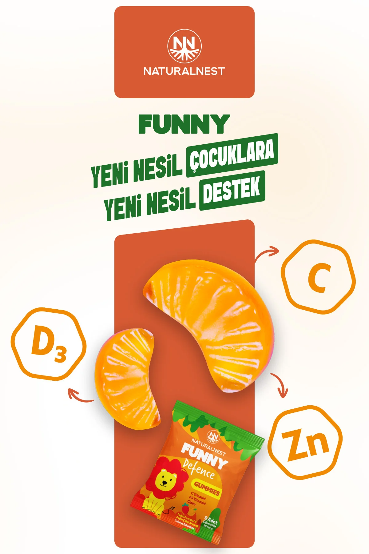 Funny Multi & Defence Gummies Set — x4 Multi - x4 Defence 64 Çiğnenebilir Jel