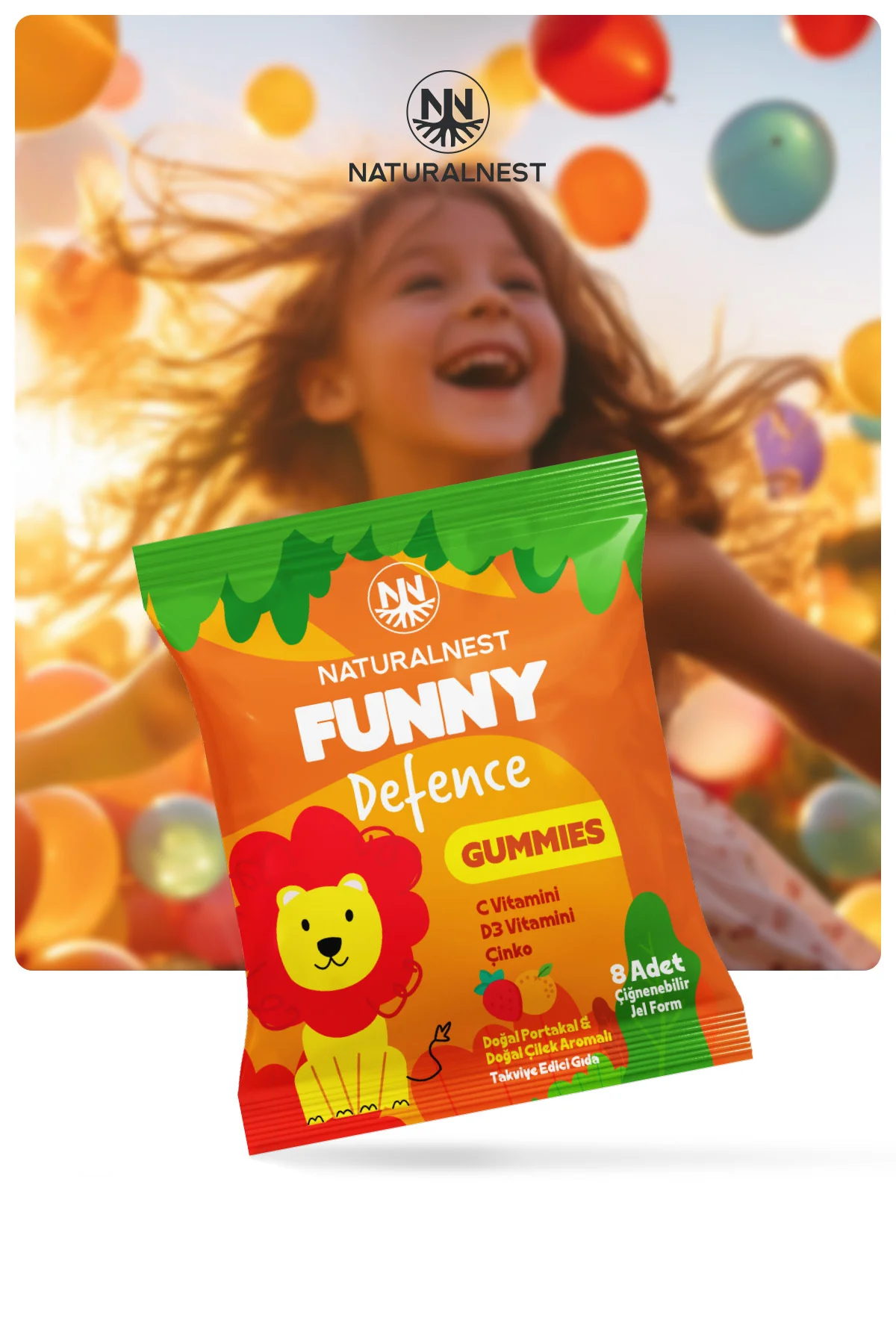 Funny Multi & Defence Gummies — x18 Multi + x18 Defence 36 Paket 288 Çiğnenebilir Jel