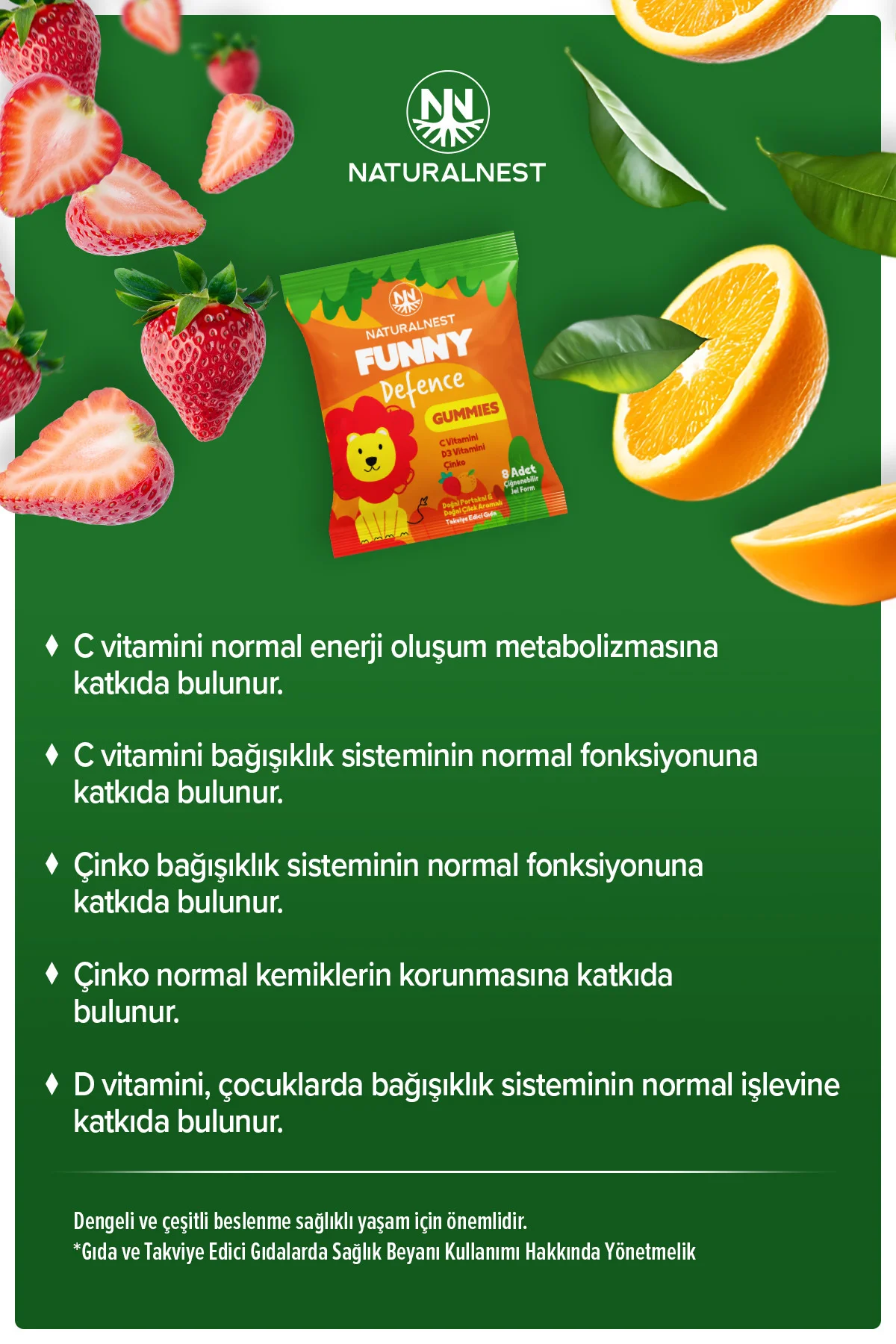 Funny Multi & Defence Gummies Set — x4 Multi - x4 Defence 64 Çiğnenebilir Jel