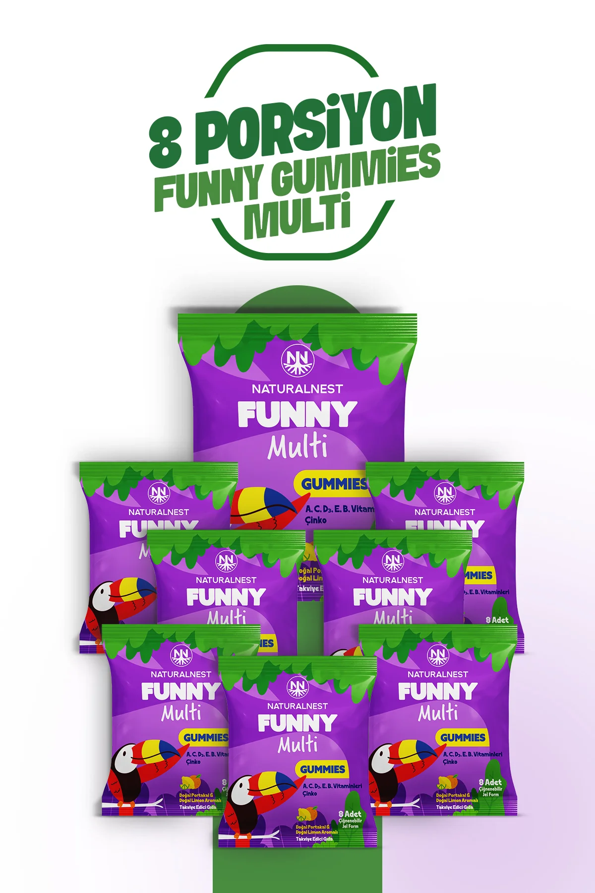 Funny Multi Gummies Set — x8 Multi 64 Çiğnenebilir Jel