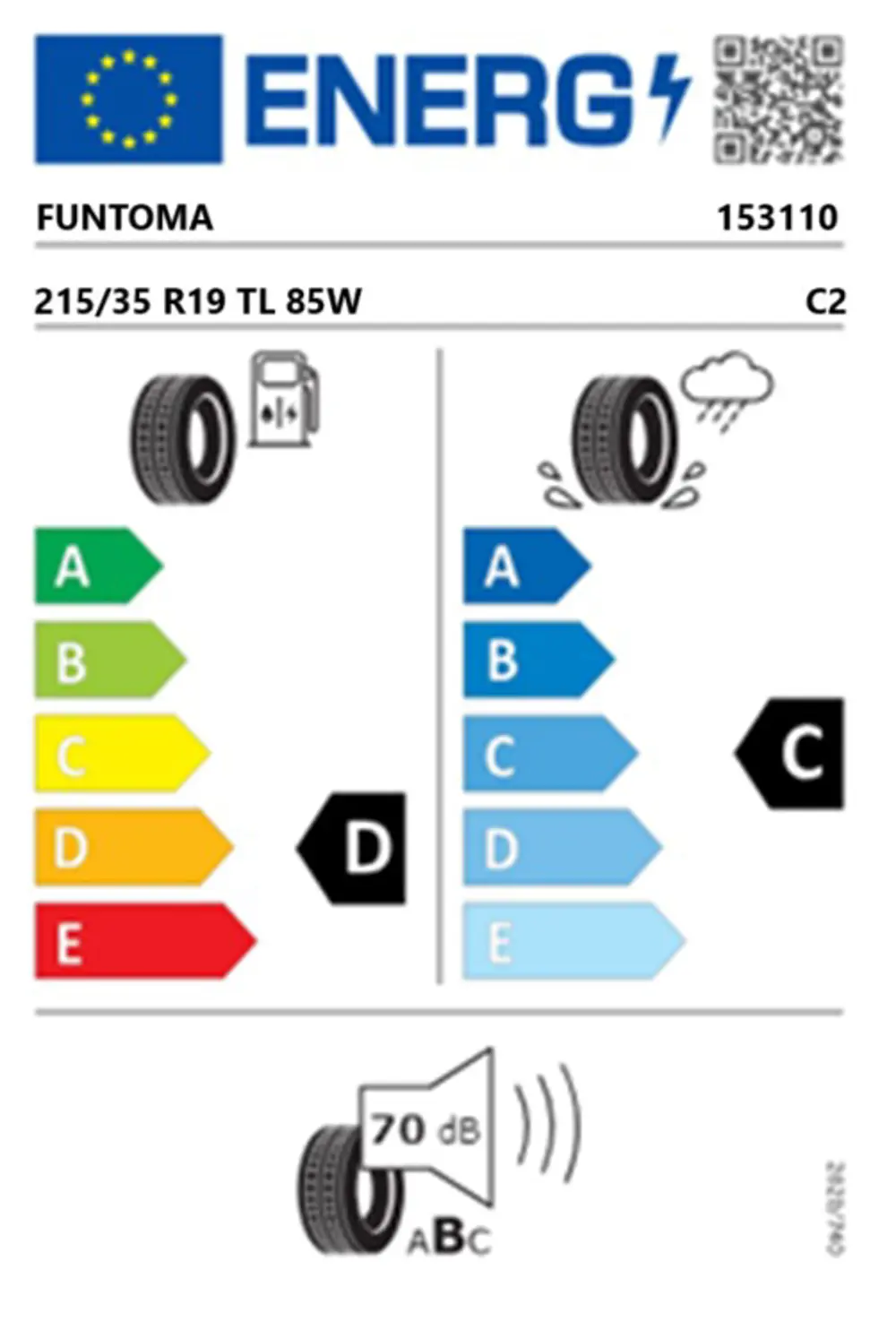 Funtoma 215/35 R19 TL 85W REINF. ROADFUN SPORT Yaz Lastiği (Üreti
