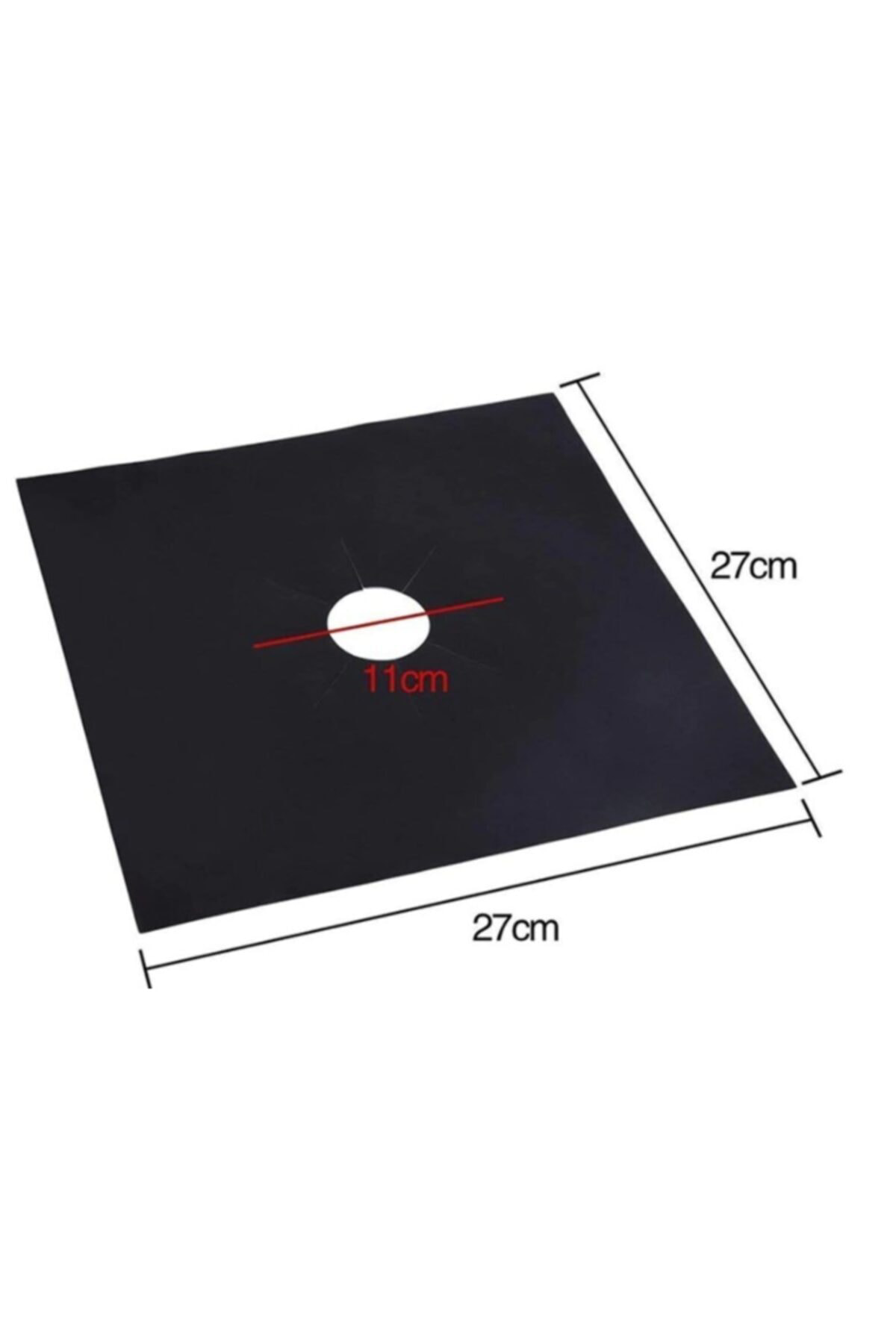 Fural Store Ocak Koruyucu Folyo Yanmaz Yapışmaz 4'lü Siyah Set